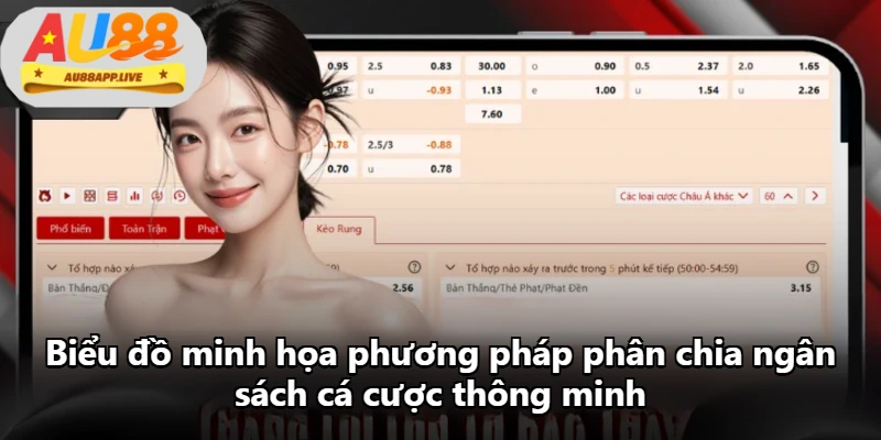 Biểu đồ minh họa phương pháp phân chia ngân sách cá cược thông minh Biểu đồ minh họa phương pháp phân chia ngân sách cá cược thông minh