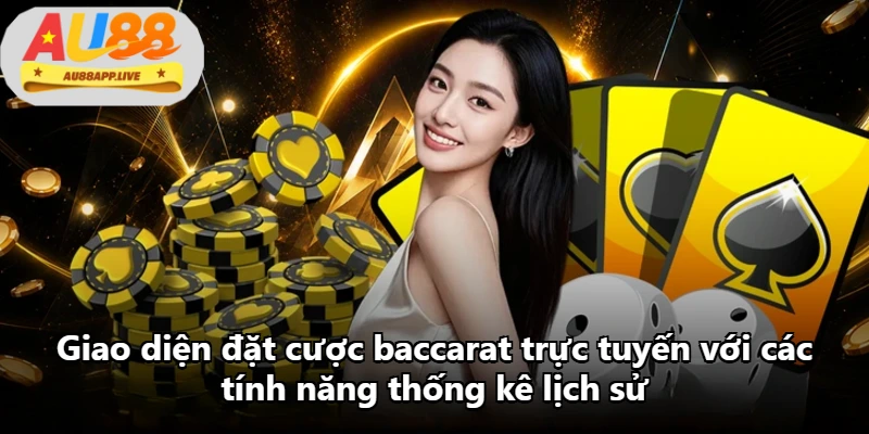 Giao diện đặt cược baccarat trực tuyến với các tính năng thống kê lịch sử Giao diện đặt cược baccarat trực tuyến với các tính năng thống kê lịch sử