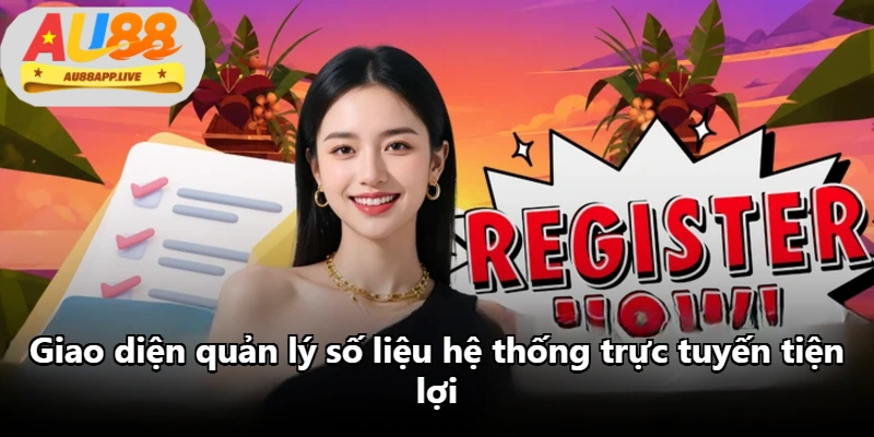 Giao diện quản lý số liệu hệ thống trực tuyến tiện lợi Giao diện quản lý số liệu hệ thống trực tuyến tiện lợi