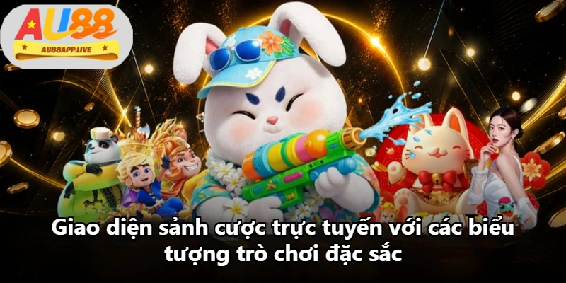 Giao diện sảnh cược trực tuyến với các biểu tượng trò chơi đặc sắc Giao diện sảnh cược trực tuyến với các biểu tượng trò chơi đặc sắc