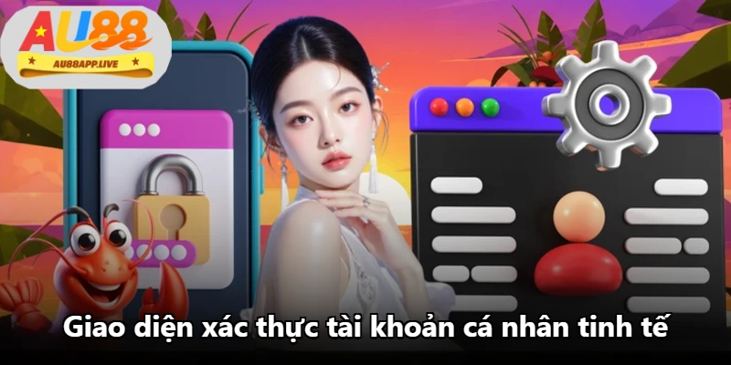 Giao diện xác thực tài khoản cá nhân tinh tế Giao diện xác thực tài khoản cá nhân tinh tế